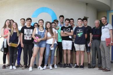 Des collégiens en visite<br>dans l'école