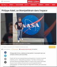 Un montpelliérain <br>dans l'espace