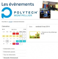 La nouvelle application Gestion d'événements