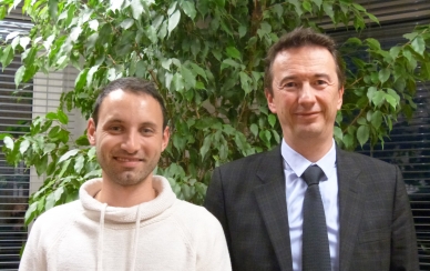 Joffrey Mendras, STE 5, <br>et Jean-François Blanchet, directeur général